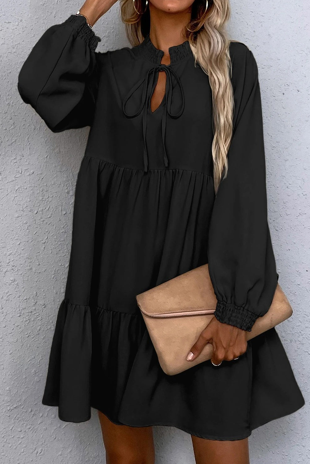 🏙️ City Spell Smocked Dress