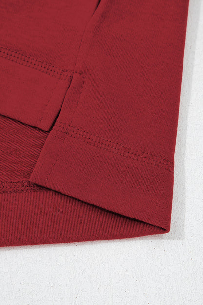 Racing Red Drop Shoulder Boxy Tee and Barrel Pants Set