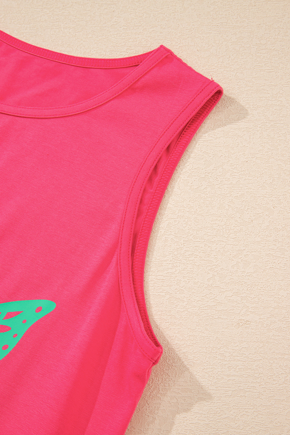 Blue Sun Graphic Summer Tank Top