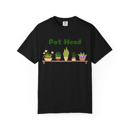 Pot Head Plant Lover T-Shirt, Unisex Gardening Tee, Gift for Houseplant Enthusiasts, Funny Garden Shirt, Eco-Friendly Apparel