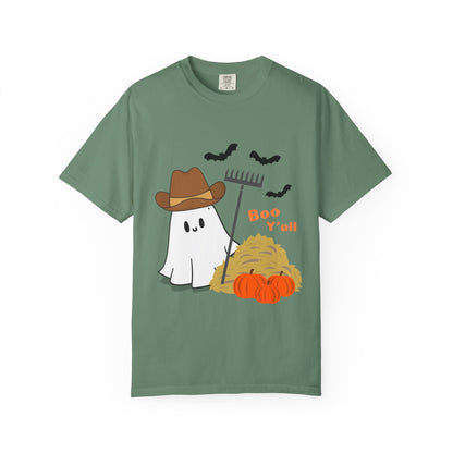 Adorable Halloween Ghost T-Shirt, Funny Ghost Tee, Fall Apparel, Spooky Costume Shirt, Halloween Gift, Boo Y'all Design