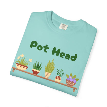 Pot Head Plant Lover T-Shirt, Unisex Gardening Tee, Gift for Houseplant Enthusiasts, Funny Garden Shirt, Eco-Friendly Apparel