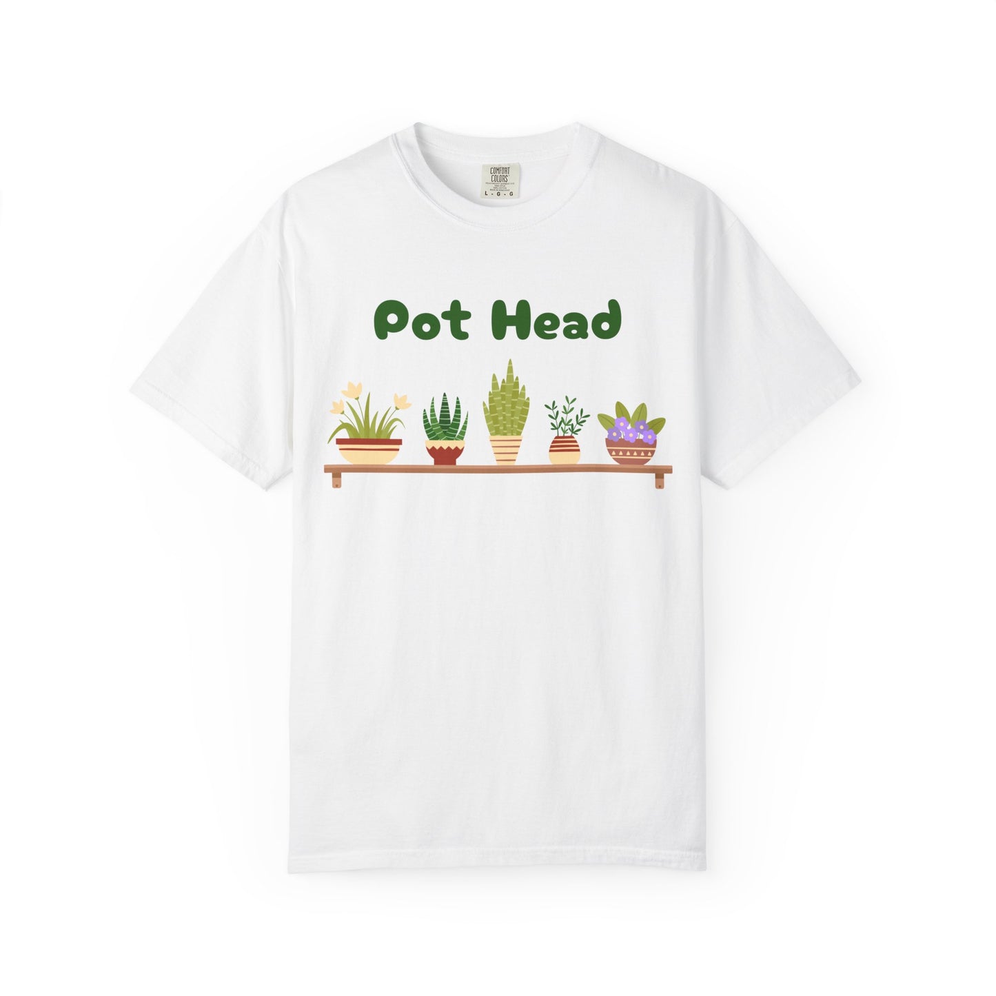 Pot Head Plant Lover T-Shirt, Unisex Gardening Tee, Gift for Houseplant Enthusiasts, Funny Garden Shirt, Eco-Friendly Apparel