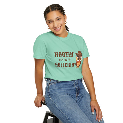 🦉 “Hootin’ & Hollerin’” Cosmic Cowgirl Tee