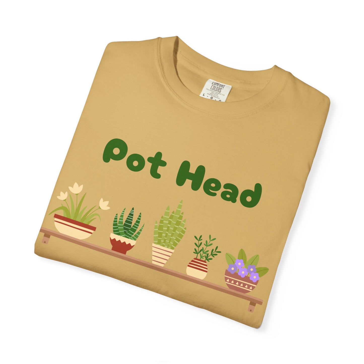 Pot Head Plant Lover T-Shirt, Unisex Gardening Tee, Gift for Houseplant Enthusiasts, Funny Garden Shirt, Eco-Friendly Apparel