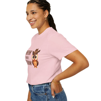 🦉 “Hootin’ & Hollerin’” Cosmic Cowgirl Tee