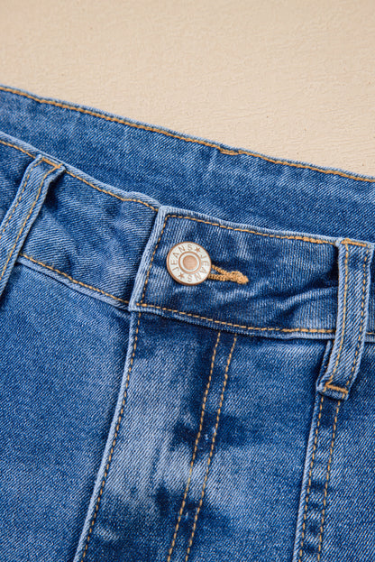 Breen Cropped High Rise Wide Leg Jeans