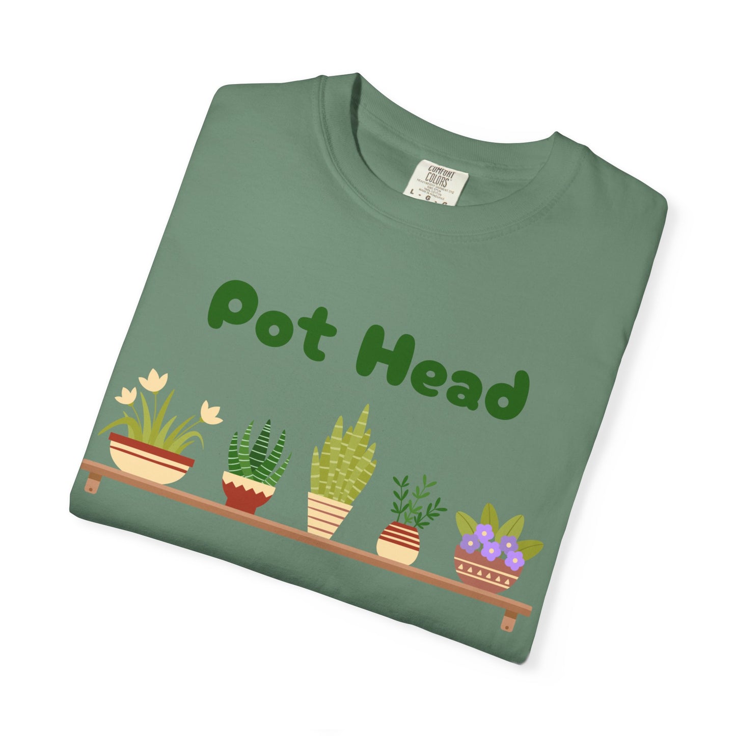 Pot Head Plant Lover T-Shirt, Unisex Gardening Tee, Gift for Houseplant Enthusiasts, Funny Garden Shirt, Eco-Friendly Apparel