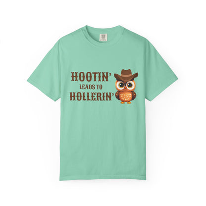 🦉 “Hootin’ & Hollerin’” Cosmic Cowgirl Tee