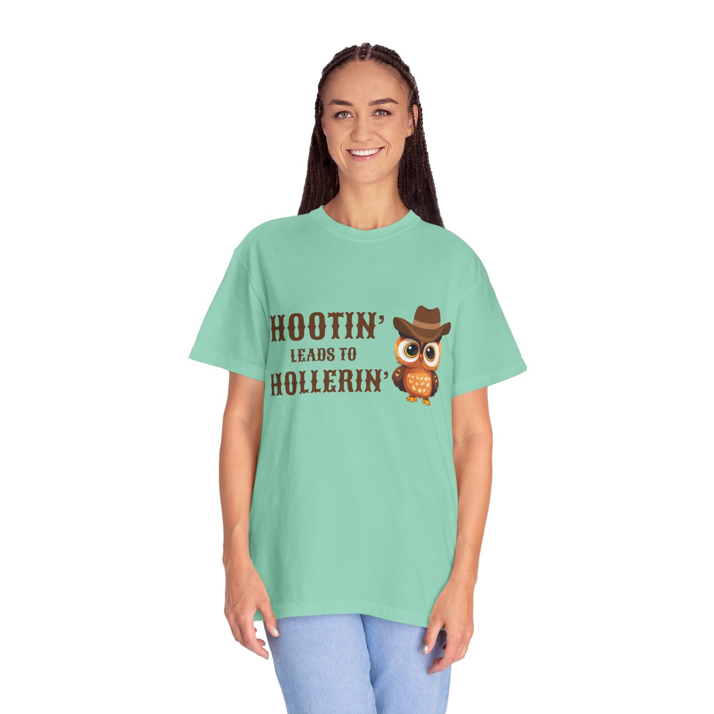 🦉 “Hootin’ & Hollerin’” Cosmic Cowgirl Tee
