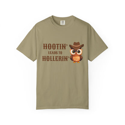🦉 “Hootin’ & Hollerin’” Cosmic Cowgirl Tee