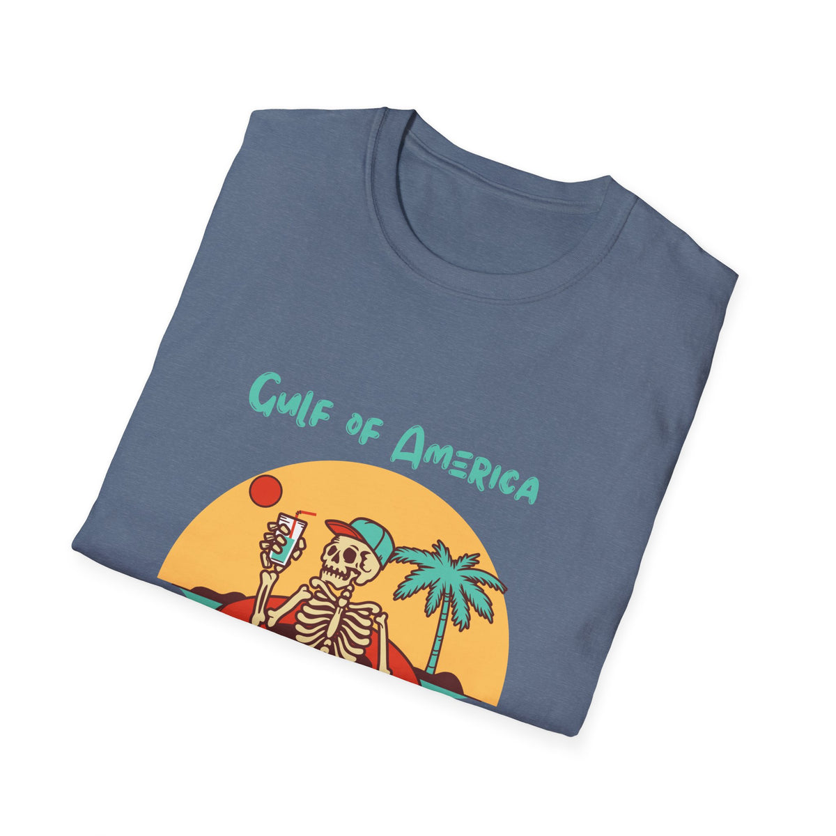 Gulf of America Skeleton Tee, Summer Vibes Shirt, Unisex Graphic T-Shirt, Beach Life Apparel, Fun Vacation Top, Trendy Summer Fashion