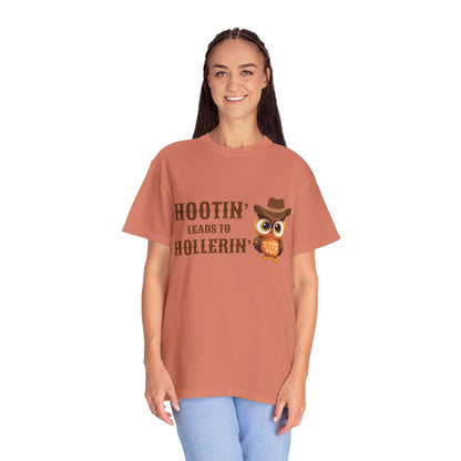 🦉 “Hootin’ & Hollerin’” Cosmic Cowgirl Tee