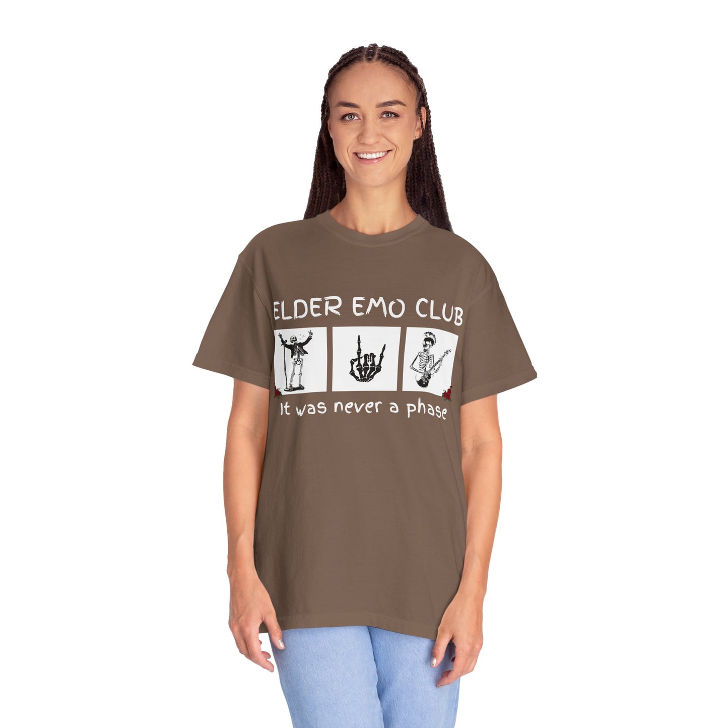 🖤 Elder Emo Club Tee — “It Was Never a Phase”