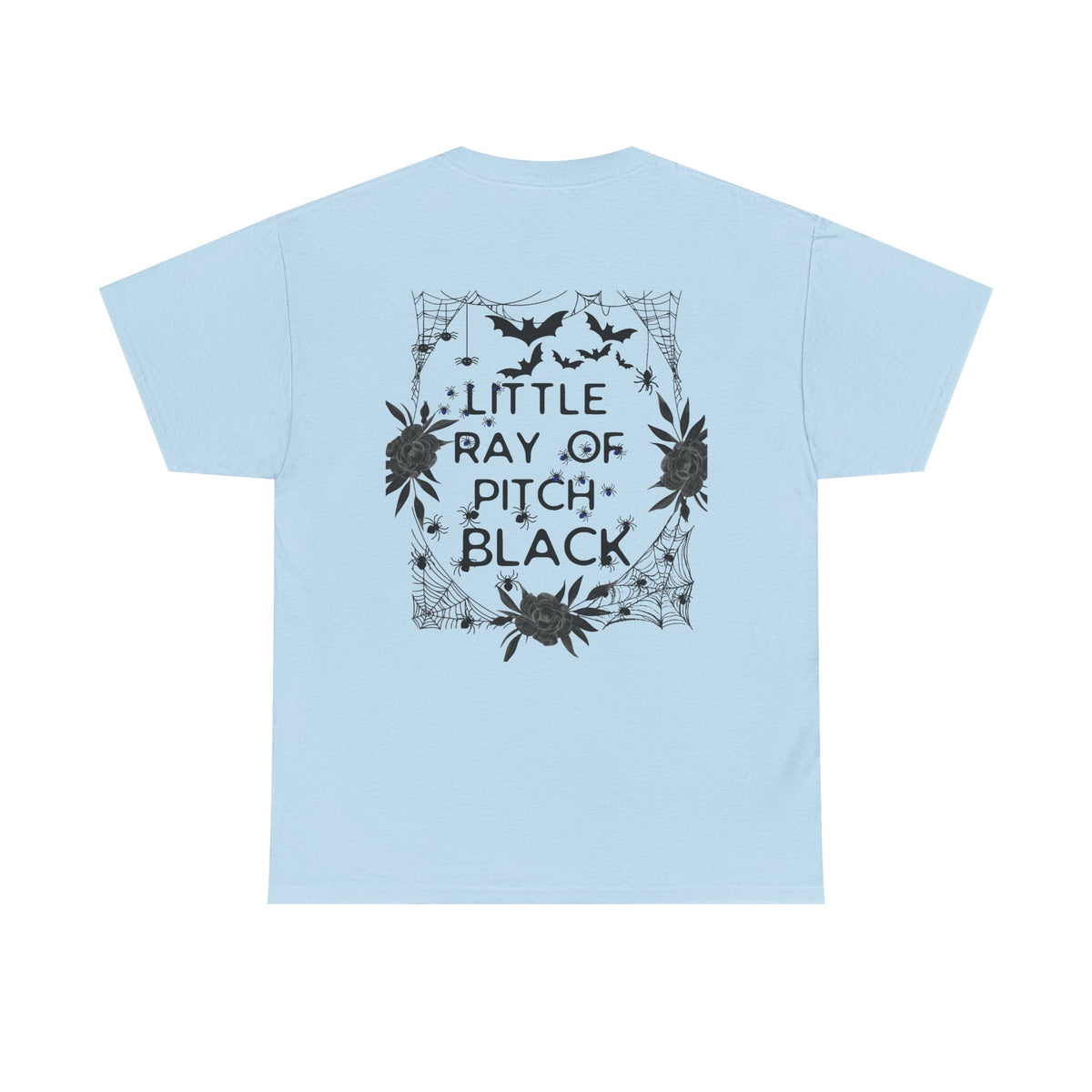 Little Ray of Pitch Black Graphic Tee, Unisex Cotton T-Shirt, Casual Wear, Halloween Outfit, Gift for Dark Aesthetic Lovers