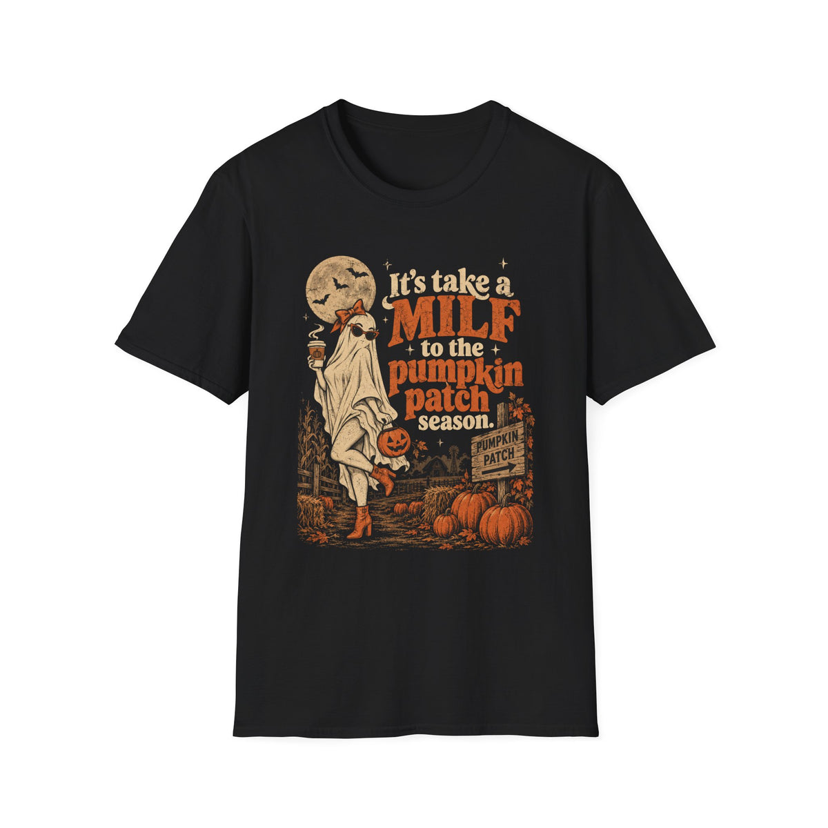 MILF Pumpkin Patch T-Shirt — Funny Halloween Mom Tee