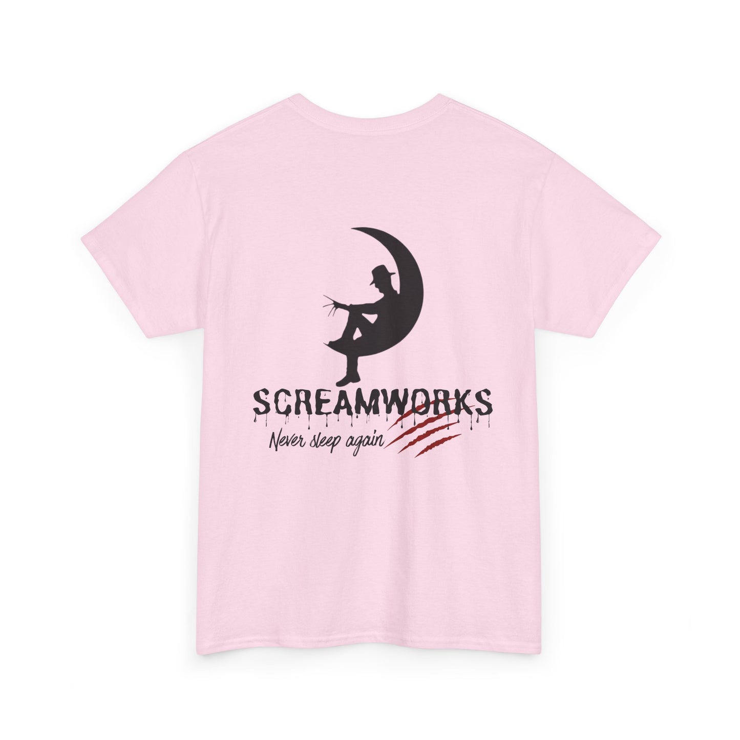 🩸 SCREAMWORKS – Never Sleep Again Tee
