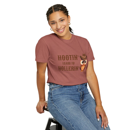 🦉 “Hootin’ & Hollerin’” Cosmic Cowgirl Tee