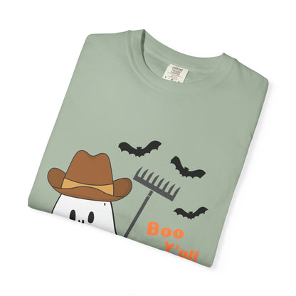 Adorable Halloween Ghost T-Shirt, Funny Ghost Tee, Fall Apparel, Spooky Costume Shirt, Halloween Gift, Boo Y'all Design