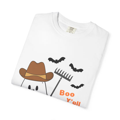 Adorable Halloween Ghost T-Shirt, Funny Ghost Tee, Fall Apparel, Spooky Costume Shirt, Halloween Gift, Boo Y'all Design