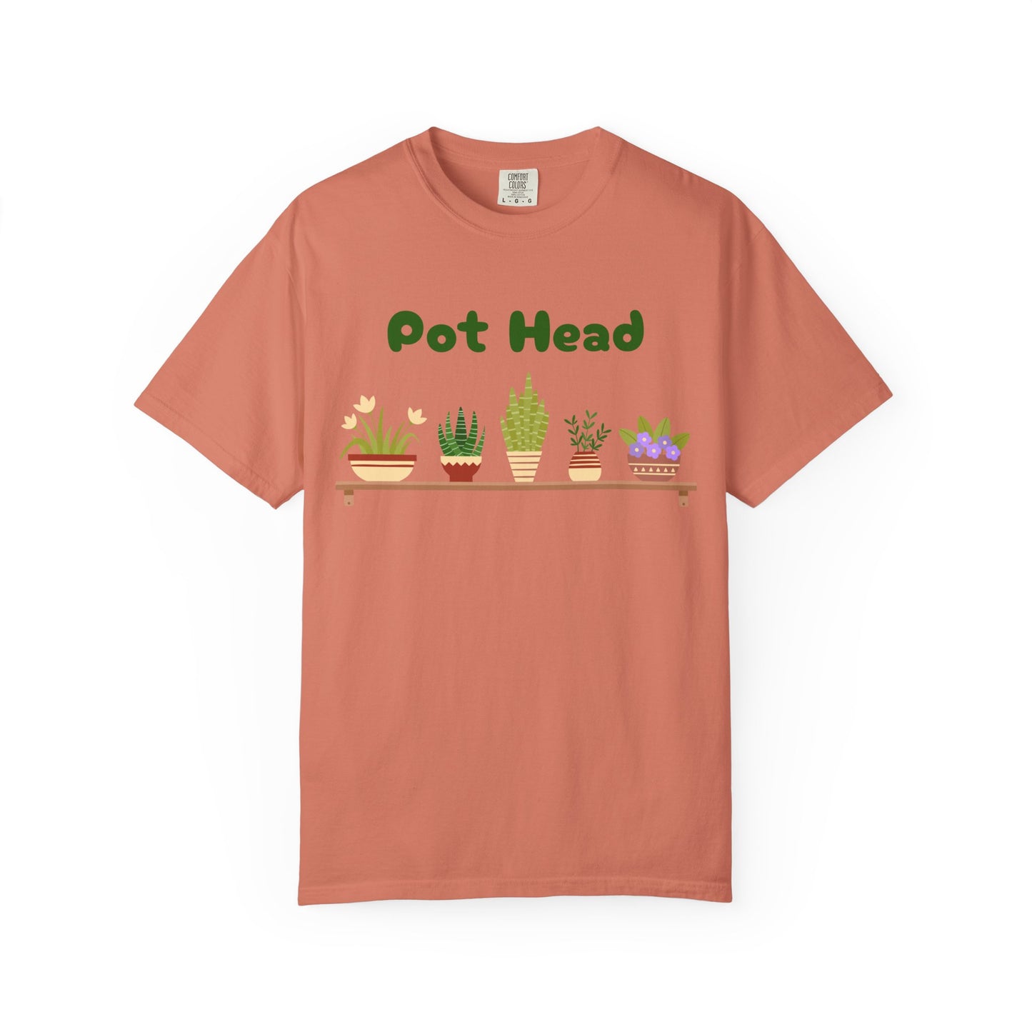 Pot Head Plant Lover T-Shirt, Unisex Gardening Tee, Gift for Houseplant Enthusiasts, Funny Garden Shirt, Eco-Friendly Apparel