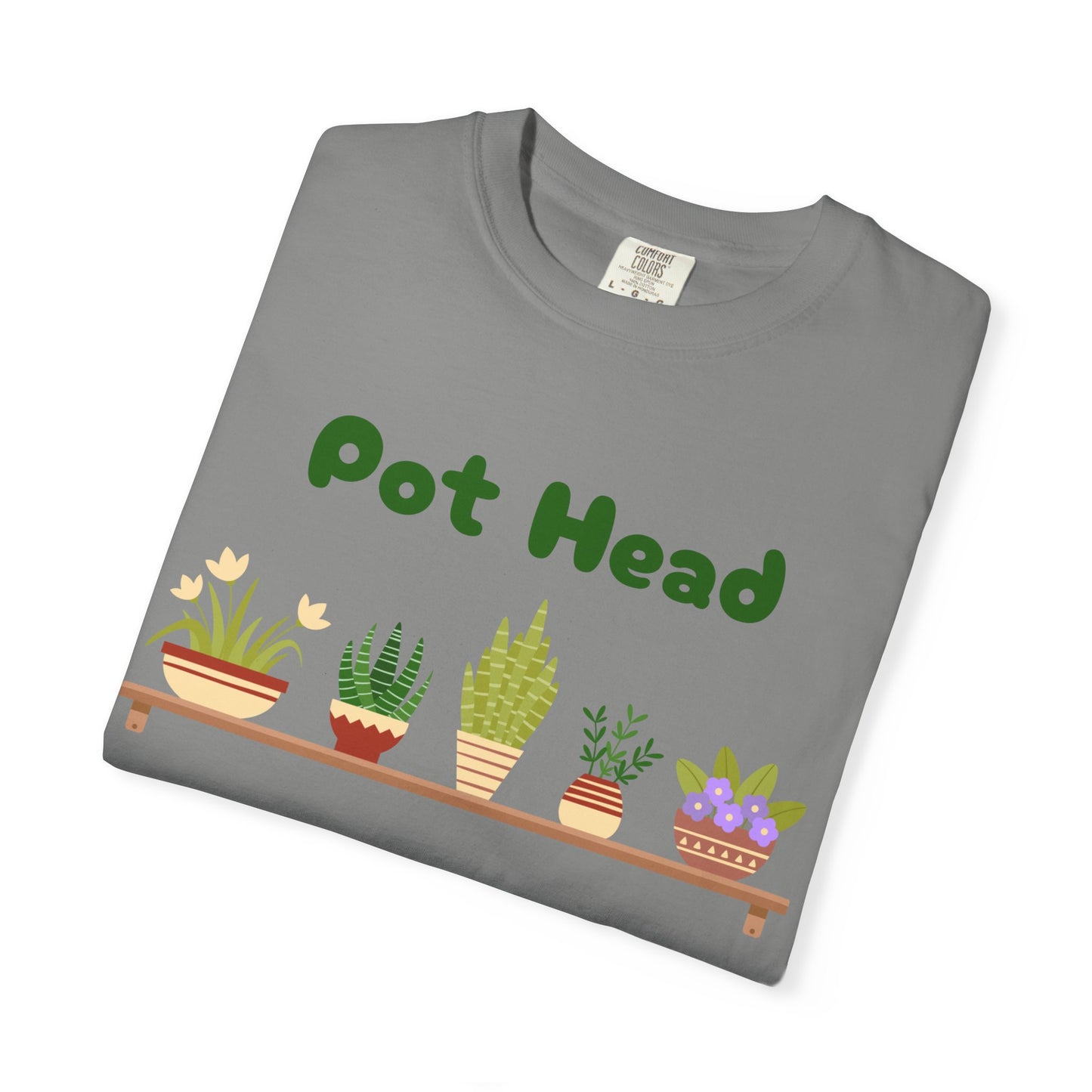 Pot Head Plant Lover T-Shirt, Unisex Gardening Tee, Gift for Houseplant Enthusiasts, Funny Garden Shirt, Eco-Friendly Apparel