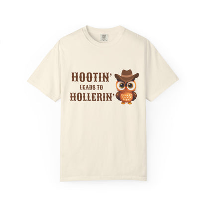 🦉 “Hootin’ & Hollerin’” Cosmic Cowgirl Tee