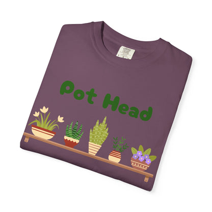 Pot Head Plant Lover T-Shirt, Unisex Gardening Tee, Gift for Houseplant Enthusiasts, Funny Garden Shirt, Eco-Friendly Apparel