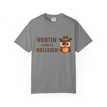 🦉 “Hootin’ & Hollerin’” Cosmic Cowgirl Tee