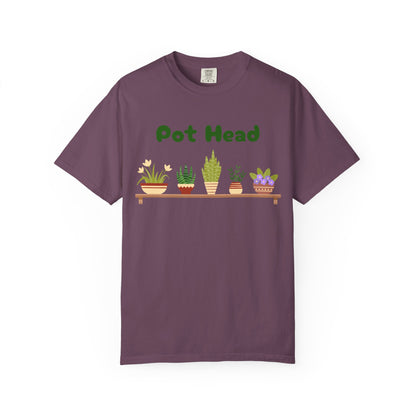 Pot Head Plant Lover T-Shirt, Unisex Gardening Tee, Gift for Houseplant Enthusiasts, Funny Garden Shirt, Eco-Friendly Apparel