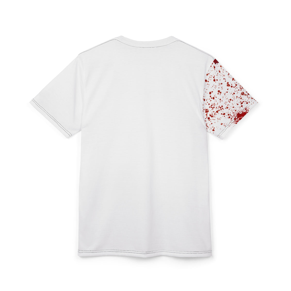 Gory Guitar Graphic Tee, Unisex Cut & Sew T-Shirt, Music Lover's Gift, Halloween Costume, Rock Concert Apparel