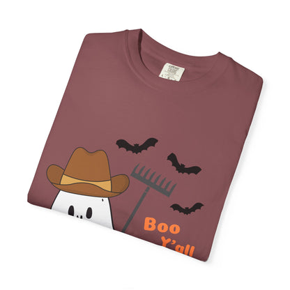 Adorable Halloween Ghost T-Shirt, Funny Ghost Tee, Fall Apparel, Spooky Costume Shirt, Halloween Gift, Boo Y'all Design