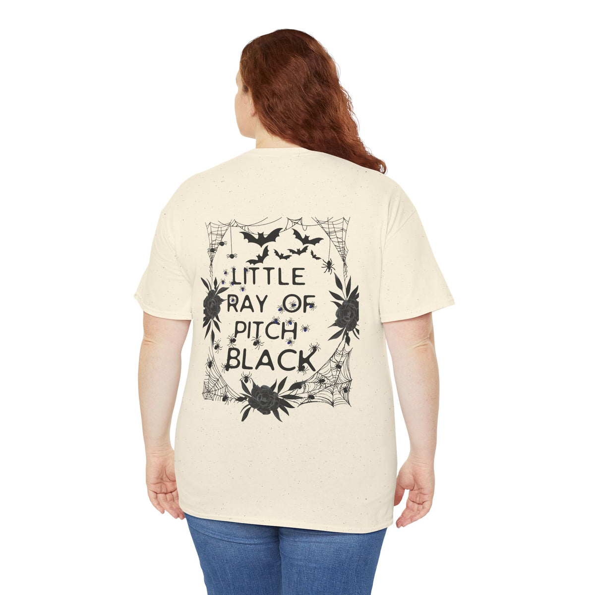 Little Ray of Pitch Black Graphic Tee, Unisex Cotton T-Shirt, Casual Wear, Halloween Outfit, Gift for Dark Aesthetic Lovers