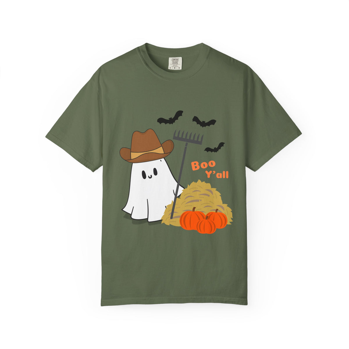 Adorable Halloween Ghost T-Shirt, Funny Ghost Tee, Fall Apparel, Spooky Costume Shirt, Halloween Gift, Boo Y'all Design