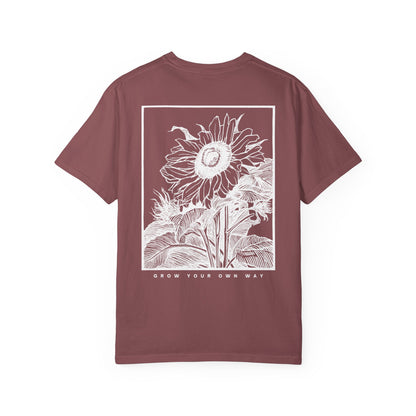 🌻 Sunflower Spirit Tee — “Grow Your Own Way”