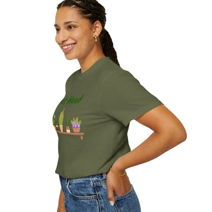 Pot Head Plant Lover T-Shirt, Unisex Gardening Tee, Gift for Houseplant Enthusiasts, Funny Garden Shirt, Eco-Friendly Apparel