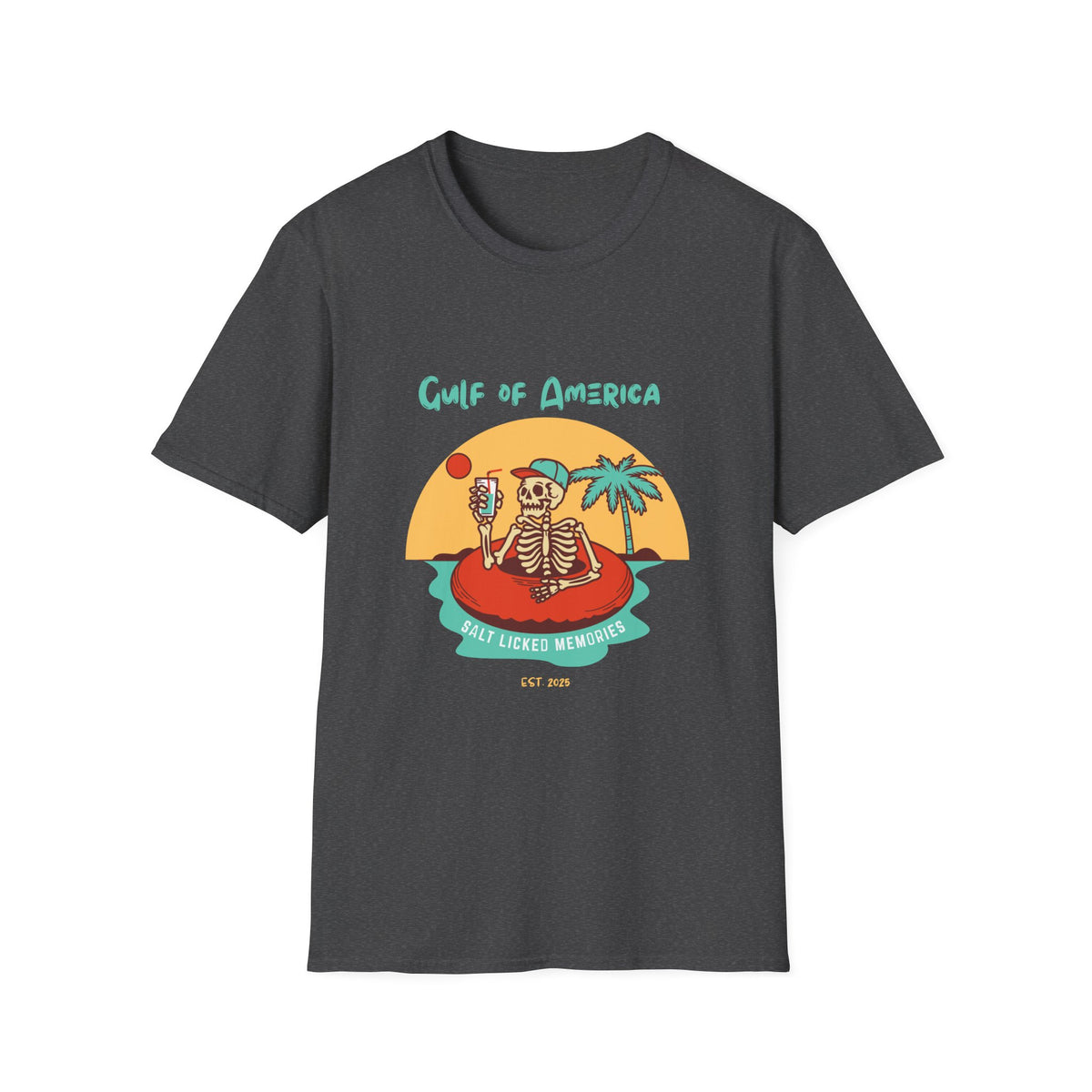 Gulf of America Skeleton Tee, Summer Vibes Shirt, Unisex Graphic T-Shirt, Beach Life Apparel, Fun Vacation Top, Trendy Summer Fashion