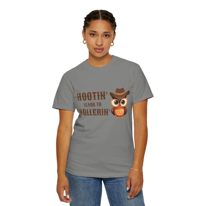 🦉 “Hootin’ & Hollerin’” Cosmic Cowgirl Tee