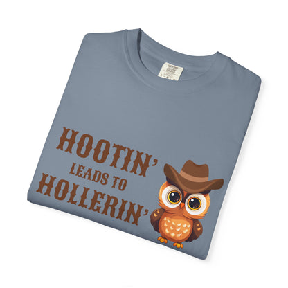 🦉 “Hootin’ & Hollerin’” Cosmic Cowgirl Tee