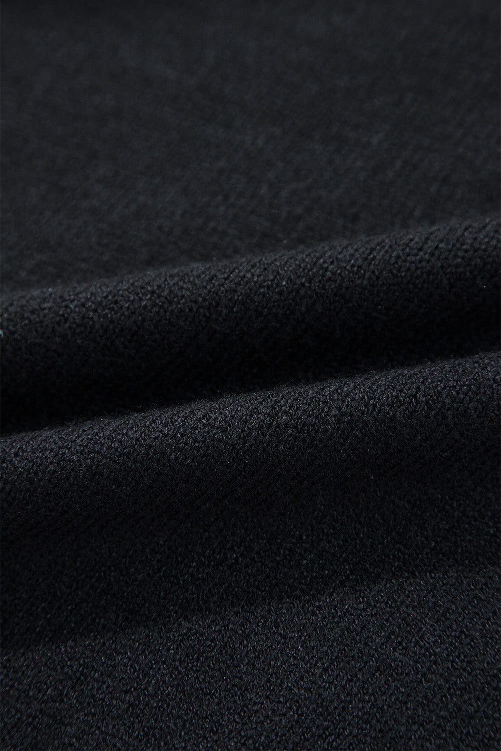 Black Halloween Boo Drop Shoulder Knit Sweater