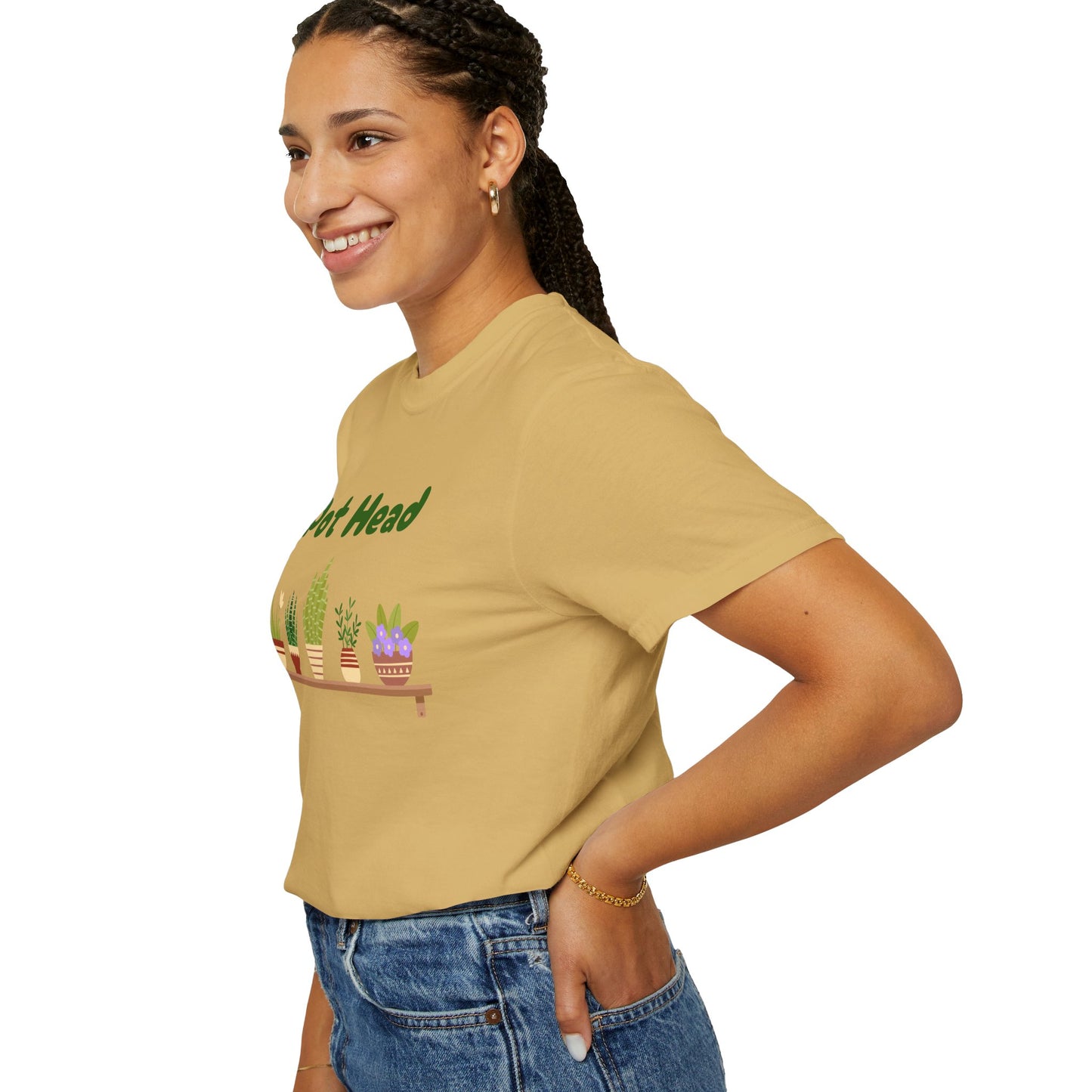 Pot Head Plant Lover T-Shirt, Unisex Gardening Tee, Gift for Houseplant Enthusiasts, Funny Garden Shirt, Eco-Friendly Apparel
