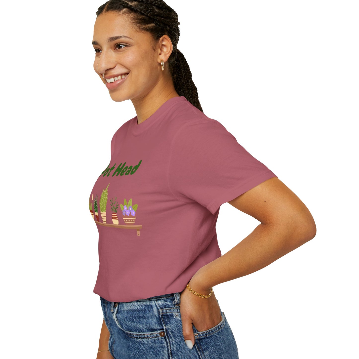 Pot Head Plant Lover T-Shirt, Unisex Gardening Tee, Gift for Houseplant Enthusiasts, Funny Garden Shirt, Eco-Friendly Apparel