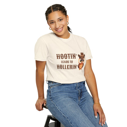 🦉 “Hootin’ & Hollerin’” Cosmic Cowgirl Tee