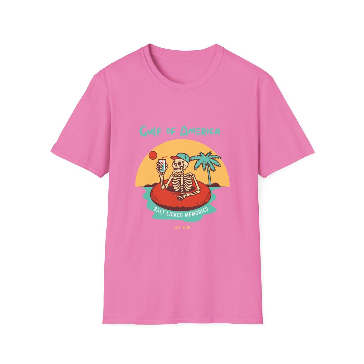 Gulf of America Skeleton Tee, Summer Vibes Shirt, Unisex Graphic T-Shirt, Beach Life Apparel, Fun Vacation Top, Trendy Summer Fashion