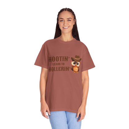 🦉 “Hootin’ & Hollerin’” Cosmic Cowgirl Tee