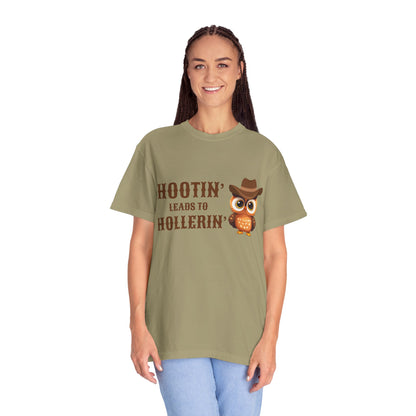 🦉 “Hootin’ & Hollerin’” Cosmic Cowgirl Tee
