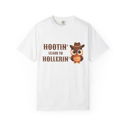 🦉 “Hootin’ & Hollerin’” Cosmic Cowgirl Tee