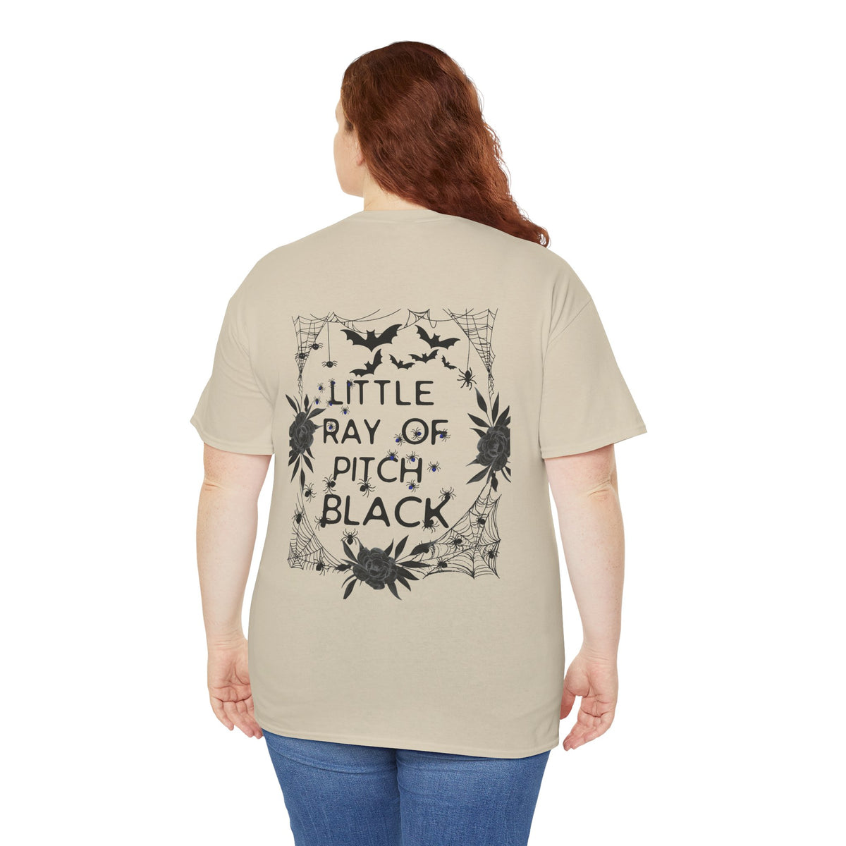 Little Ray of Pitch Black Graphic Tee, Unisex Cotton T-Shirt, Casual Wear, Halloween Outfit, Gift for Dark Aesthetic Lovers