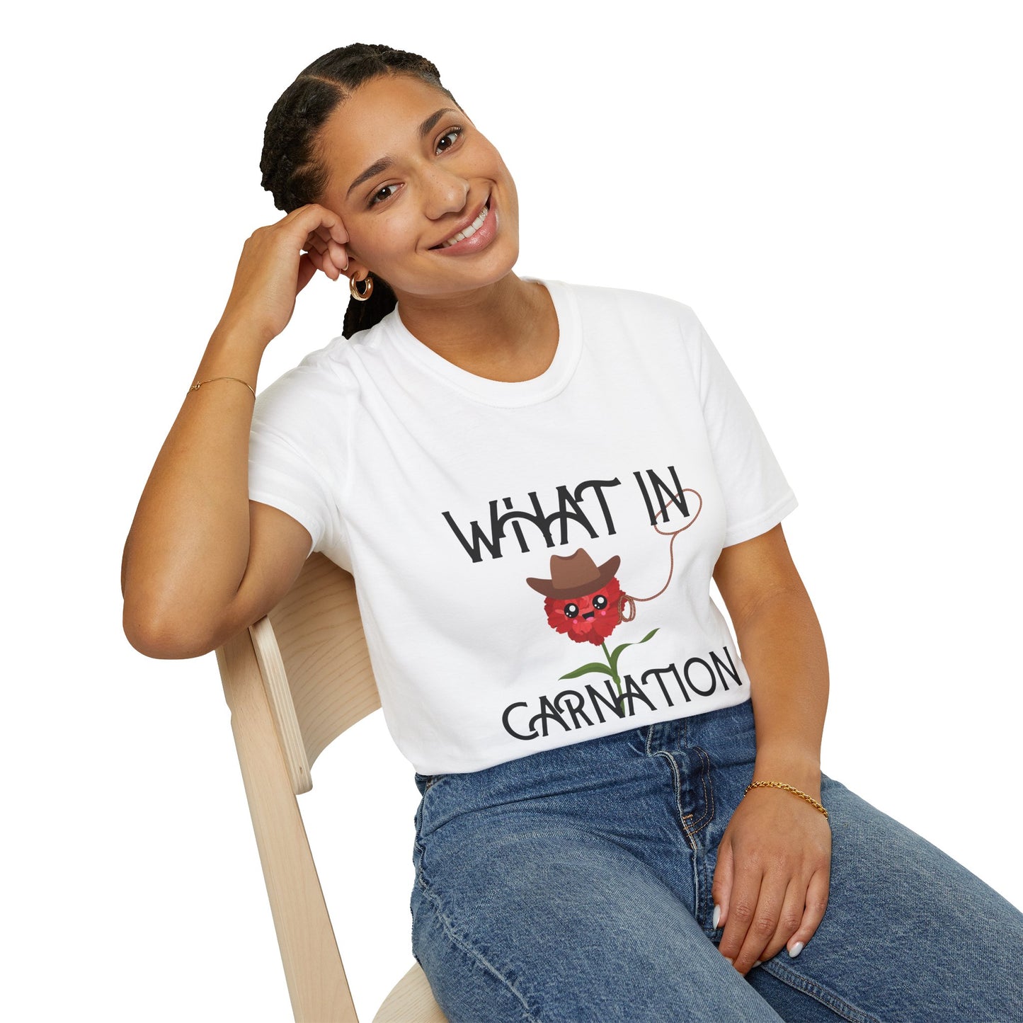 🌸 “What in Carnation?” Wildflower Cowgirl Tee