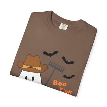 Adorable Halloween Ghost T-Shirt, Funny Ghost Tee, Fall Apparel, Spooky Costume Shirt, Halloween Gift, Boo Y'all Design